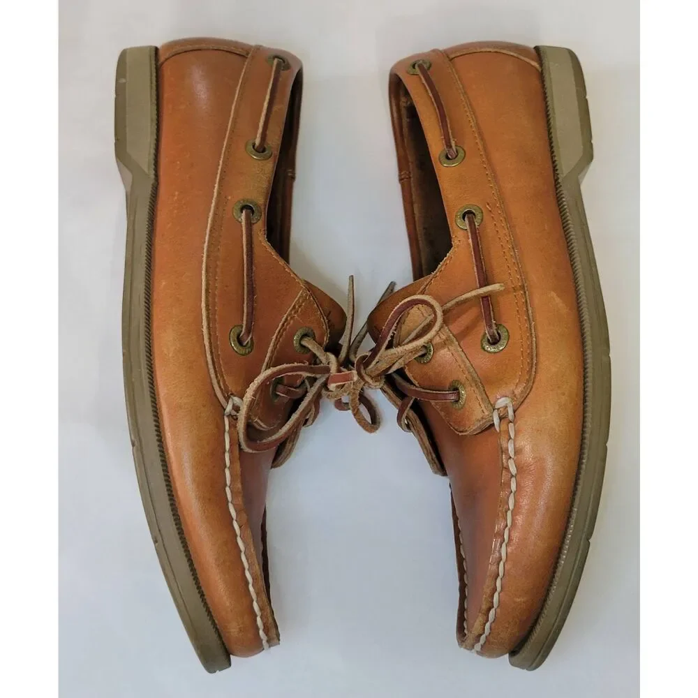 Rockport Leather Boat Shoe Men's 7w Women's 8w
